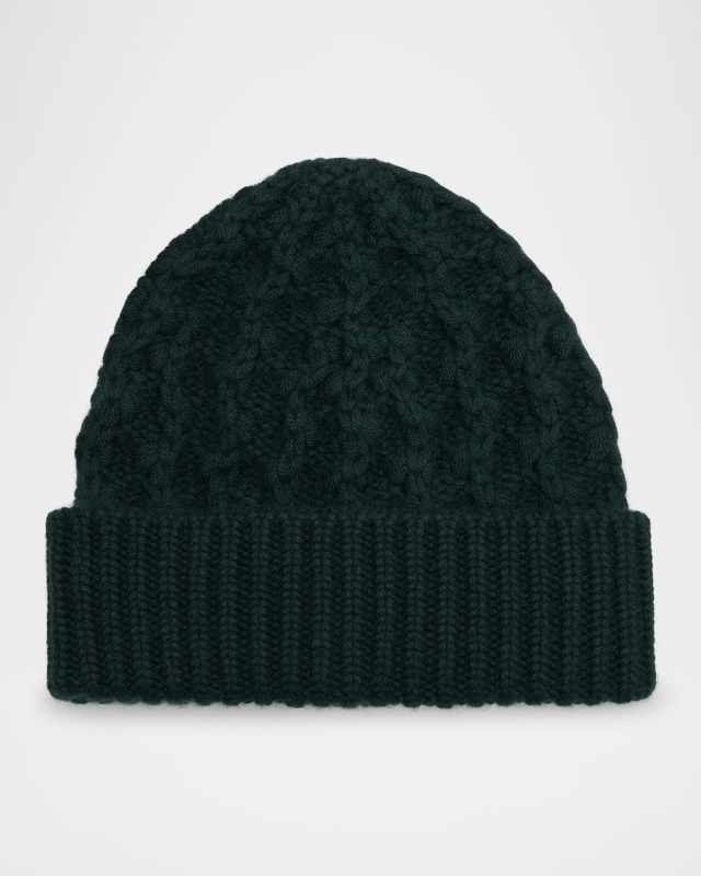 Valle Cable Knit Cashmere Bean